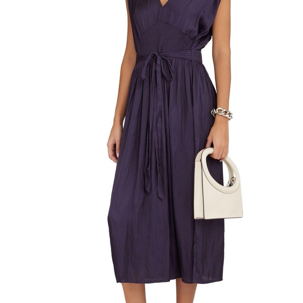 Sessùn Lavinia Purple Midi Dress Size L